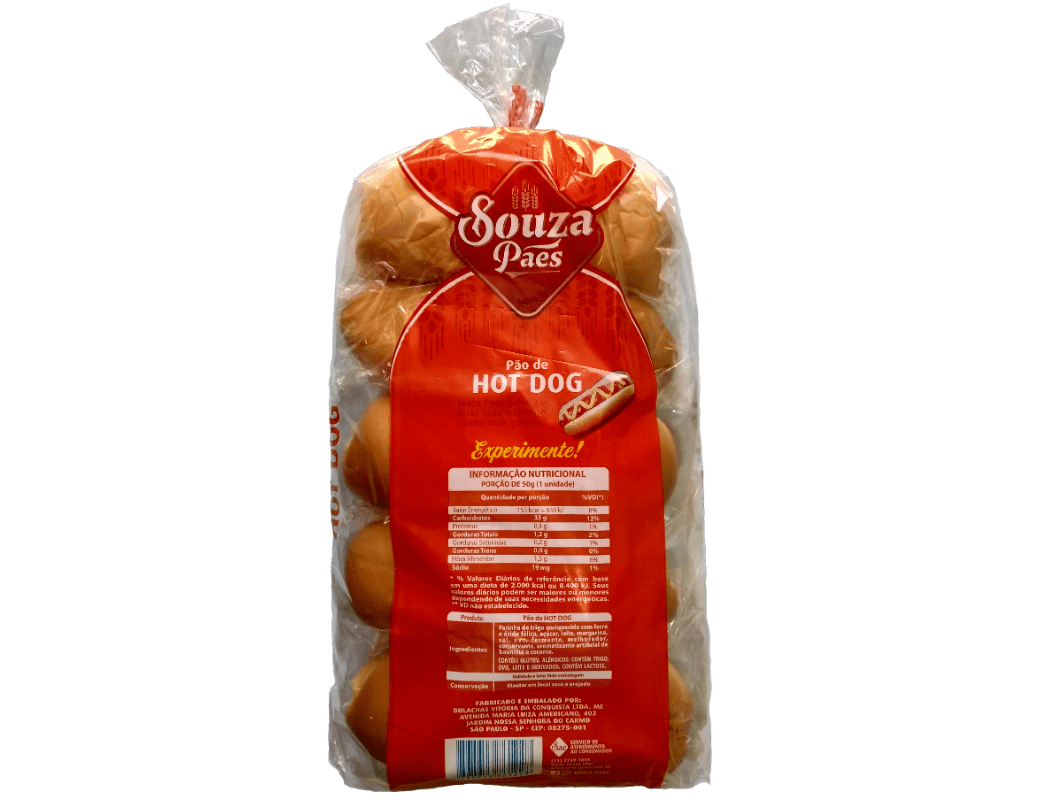 Pão de HotDog (600g)